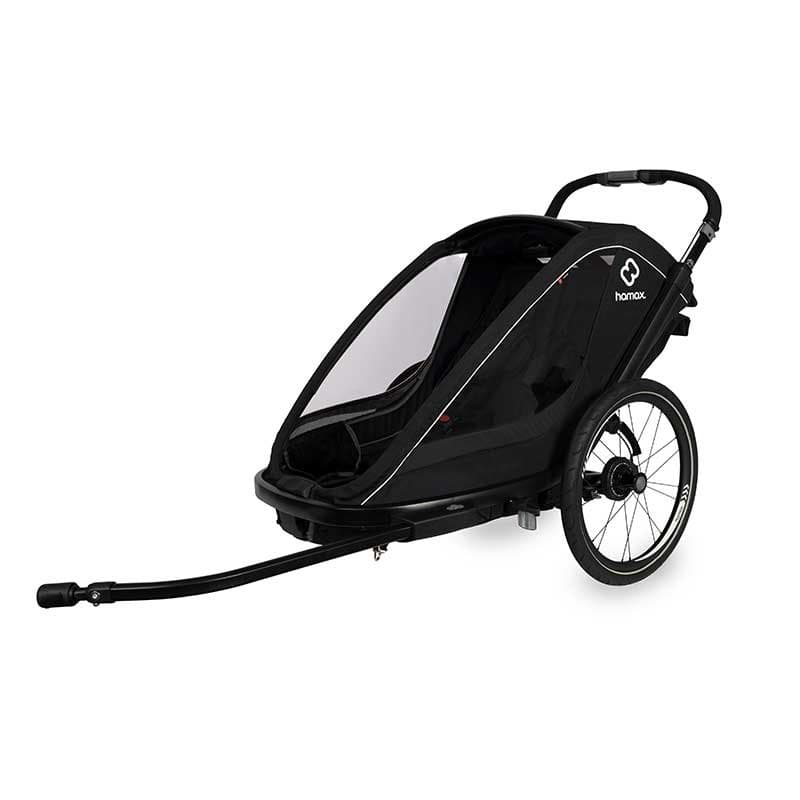 Hamax Remorque Vélo pour 2 Enfants - Breeze - noir