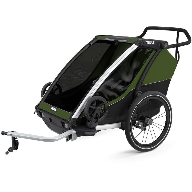 Thule Remorque Vélo pour 2 Enfants - Chariot Cab 2 - cypress vert
