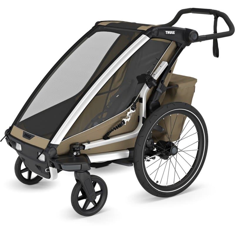 Thule Remorque Vélo pour 1 Enfants - Chariot Cross 2 Single - faded khaki