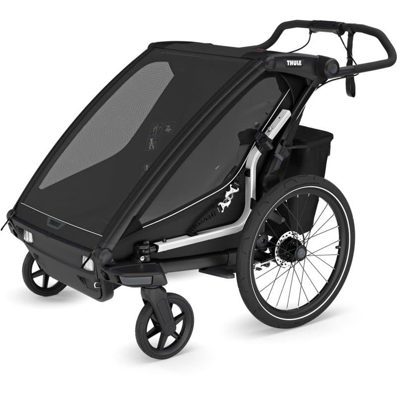 Thule Remorque Vélo pour 2 Enfants - Chariot Sport 2 Double - noir
