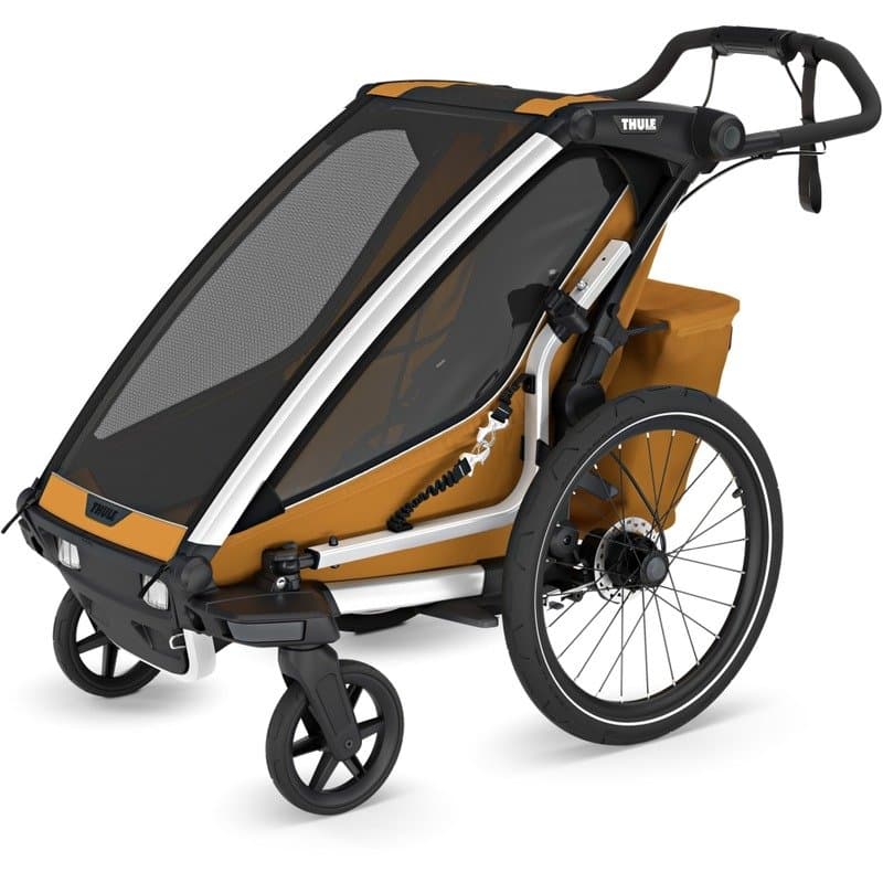 Thule Remorque Vélo pour 1 Enfants - Chariot Sport 2 Single - natural gold
