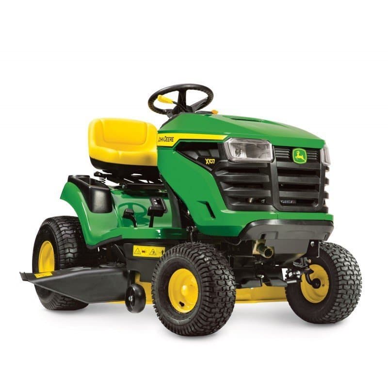 JOHN DEERE X107 AufsitzmÀher mit Seitenauswurf