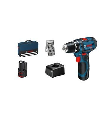 Bosch GSR 12V-15 Akku-Bohrschrauber 12,0 V, mit 2 Akkus