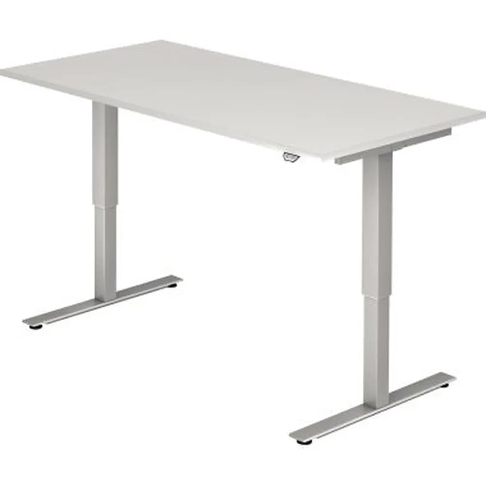 Hammerbacher - Schreibtisch VXMST16/W/S 160x80cm weiß