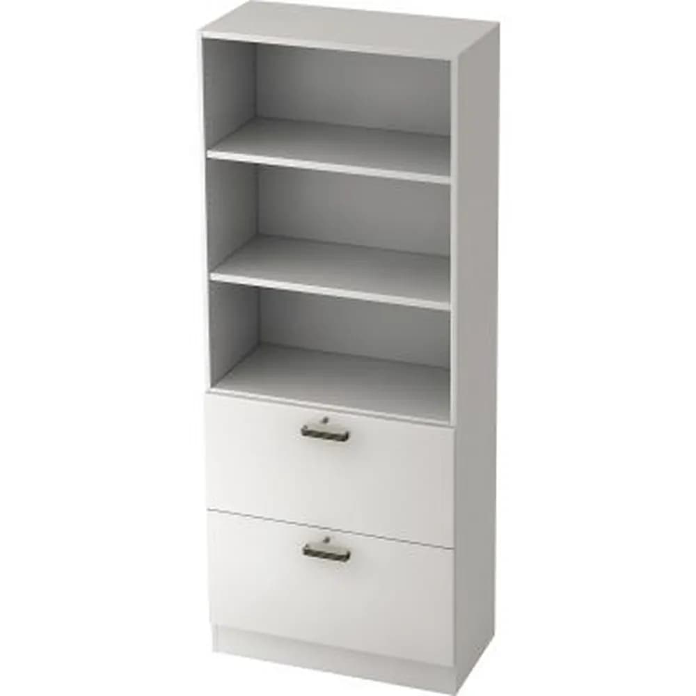 Hammerbacher - Registraturschrank V7300/W/W/SG 5OH weiß/weiß
