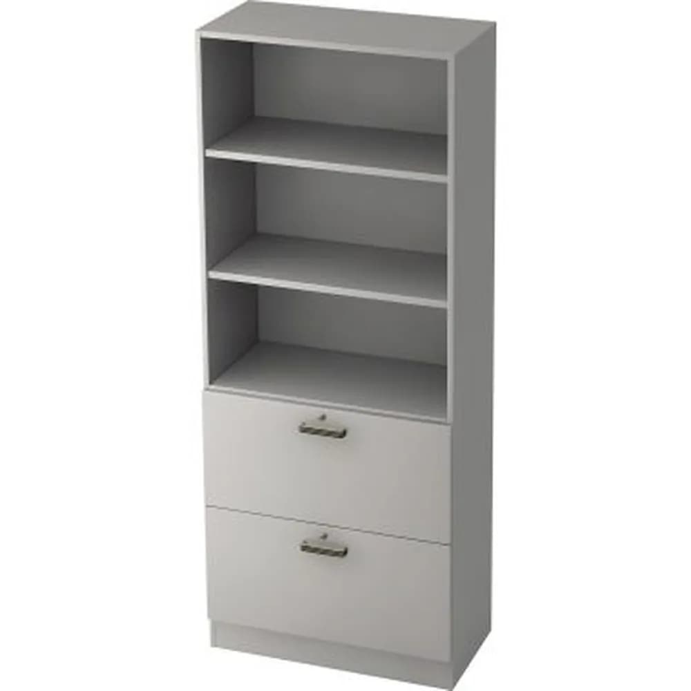 Hammerbacher - Registraturschrank V7300/5/5/SG 5OH grau/grau