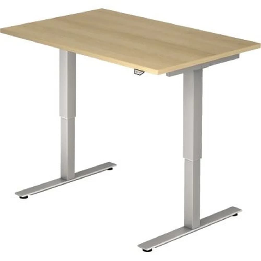 Hammerbacher - Schreibtisch VXMST12/E/S 120x80cm eiche