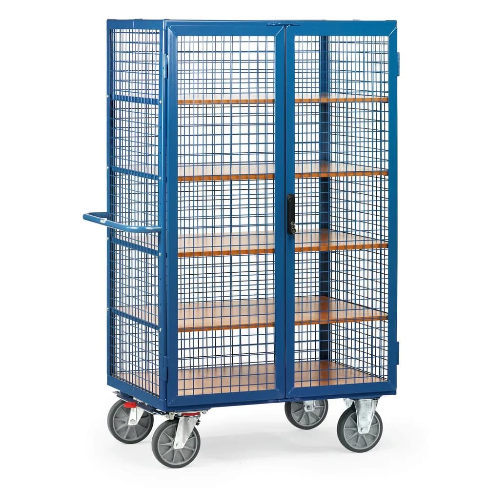 fetra® - Kastenwagen 5393, Gitterwände, TPE-Reifen, Tragkraft 750kg