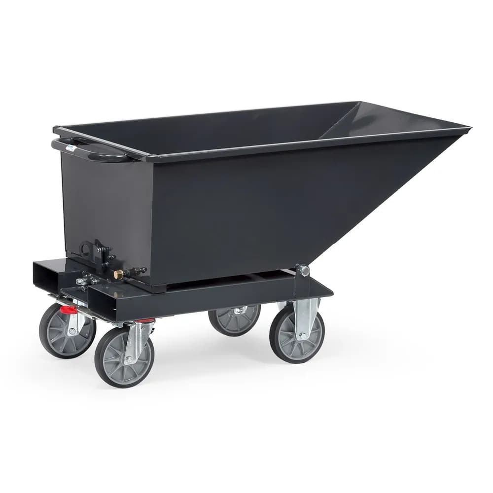 fetra® - Muldenkipper 4701, Anthrazitgrau mit Ablasshahn, 250 Liter, Tragkraft 750kg