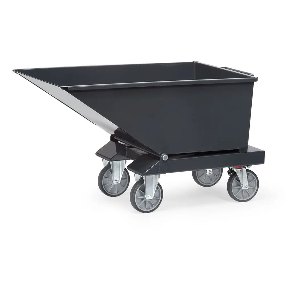 fetra® - Muldenkipper 4701, Anthrazitgrau, 250 Liter, Tragkraft 750kg
