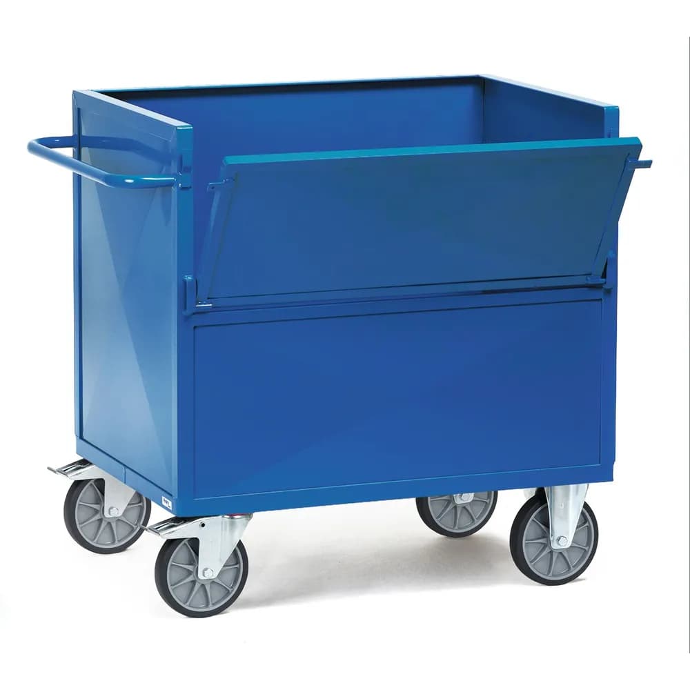 fetra® - Blechkastenwagen 2842, ohne Deckel, TPE-Reifen, Tragkraft 600kg