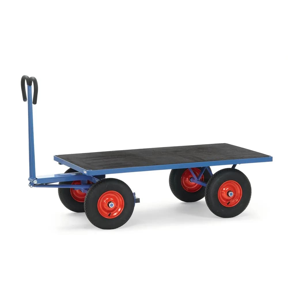 fetra® - Handpritschenwagen 6403L mit Zugöse, Luftreifen, Tragkraft 700kg