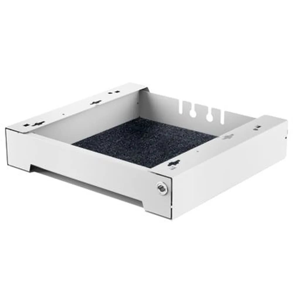 HETTICH - Büromöbel-Materialschale, mit Kassette, SmarTray Stahl 75 9208890, Stahl weiß