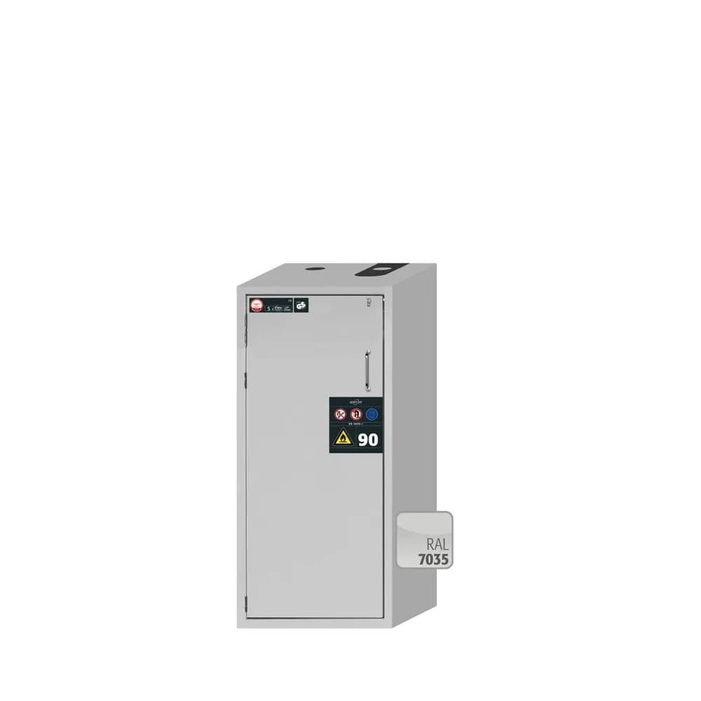 asecos® - Sicherheitsschrank S90 RAL 7035 2FB1LB1BW Stahlblech