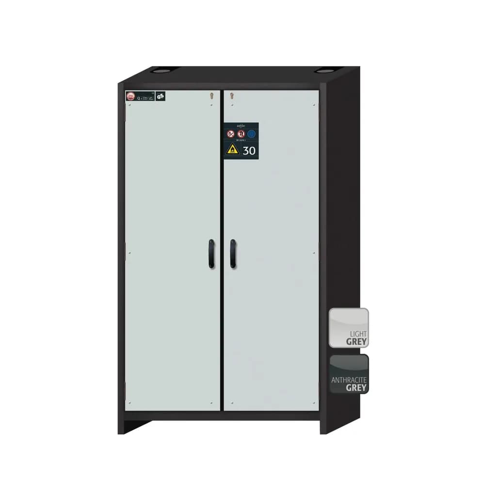 asecos® - Sicherheitsschrank Q90 /RAL 7035 3FB1LB1BW Stahlblech