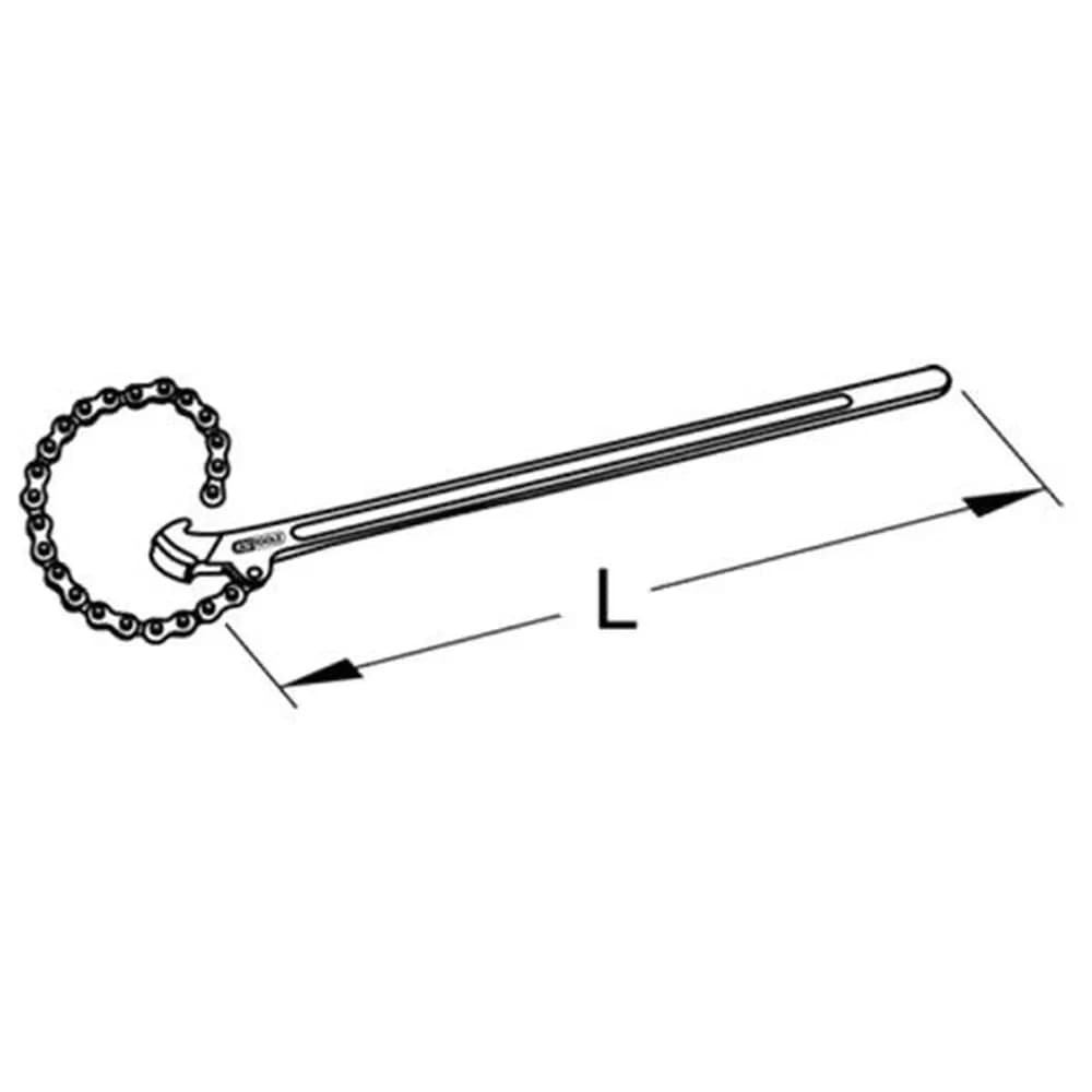 KSTOOLS® - BRONZEplus Kettenrohrzange, Ø max.38mm