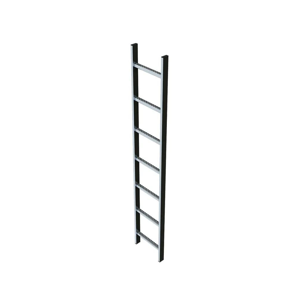 ZARGES - Schachtleiter Edelstahl V4A 11Sp, B innen 300 außen 340mm, L 3.080mm
