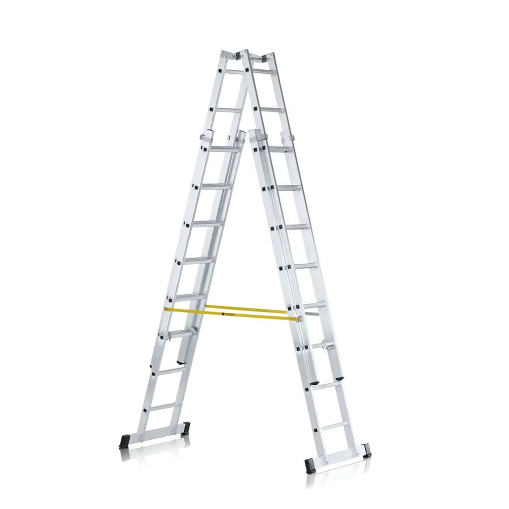 ZARGES - Stehleiter 4 x 8 Sprossen, Aluminium, beidseitig begehbar