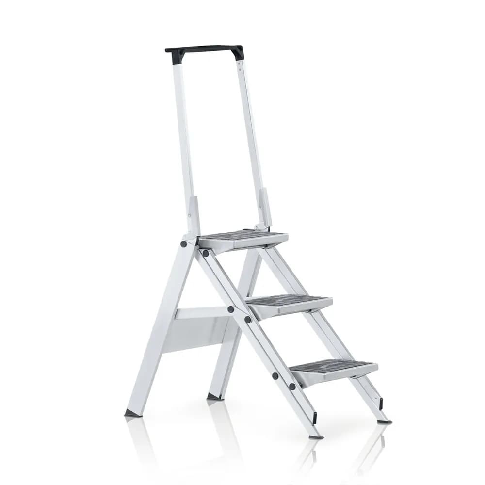 ZARGES - Treppe 13 Stufen, 45°, Stufenbreite 800mm, einseitiger Handlauf