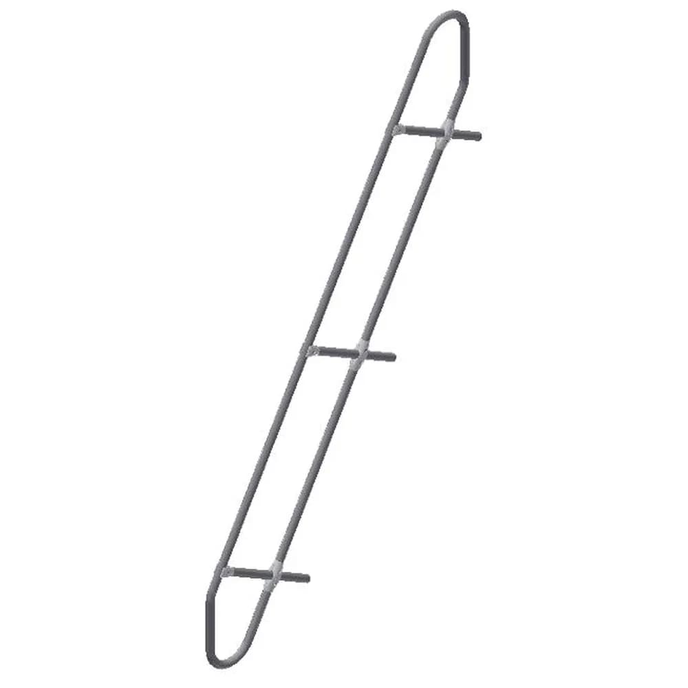 ZARGES - Handlauf abnehmbar 60° 17 Stufen Höhe senkrecht 4250mm