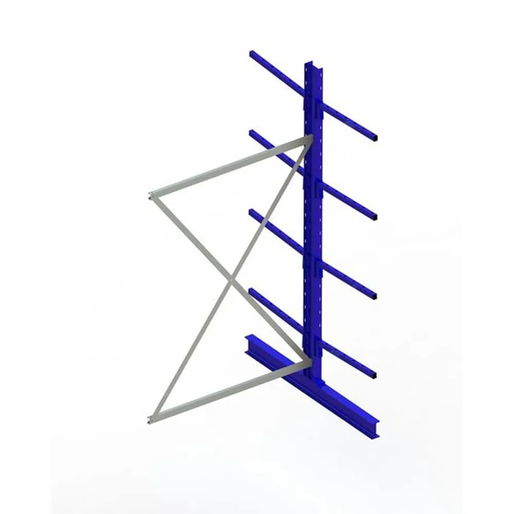META® - Krag.reg.An.f.zweis.2x4A.2500x1300x1200 H Fuß 120 RAL 5010 10 E 2240kg 140kg/A.