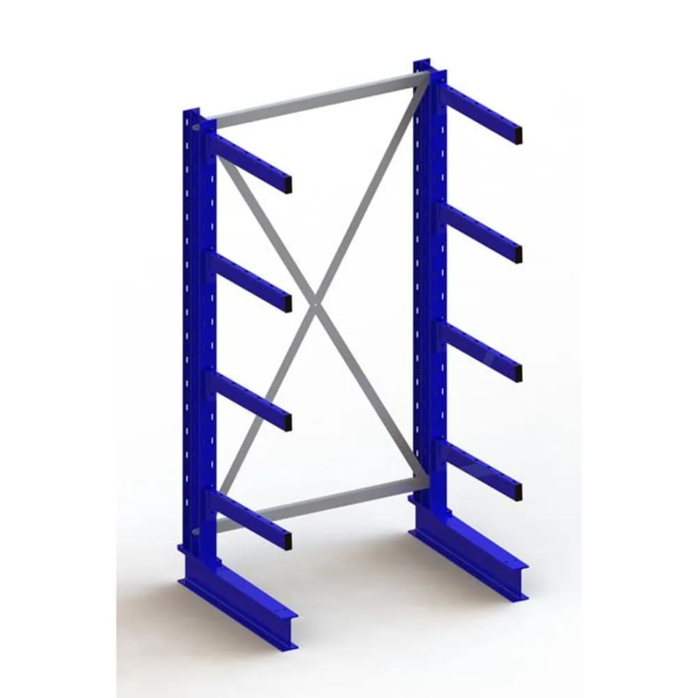 META® - KR Grundregal IPE140 einseitig 2000 x 1000 x 600 RAL 5010 je 4 Kragarme