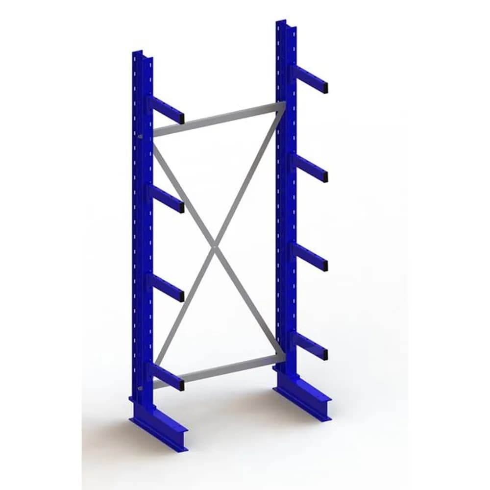 META® - KR Grundregal IPE140 einseitig 2500 x 1000 x 400 RAL 5010 je 4 Kragarme