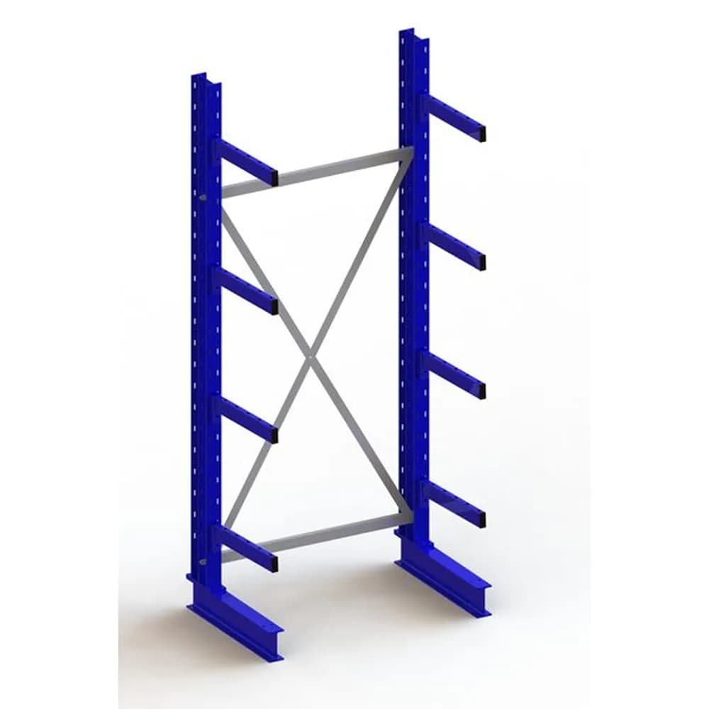 META® - KR Grundregal IPE140 einseitig 2500 x 1000 x 500 RAL 5010 je 4 Kragarme