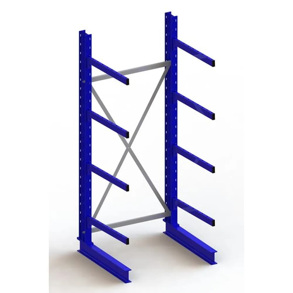META® - KR Grundregal IPE140 einseitig 2500 x 1000 x 800 RAL 5010 je 4 Kragarme