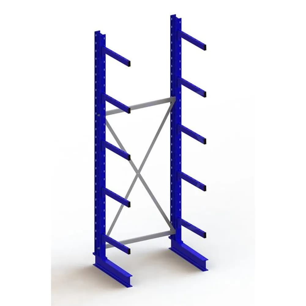 META® - KR Grundregal IPE140 einseitig 3000 x 1000 x 600 RAL 5010 je 5 Kragarme