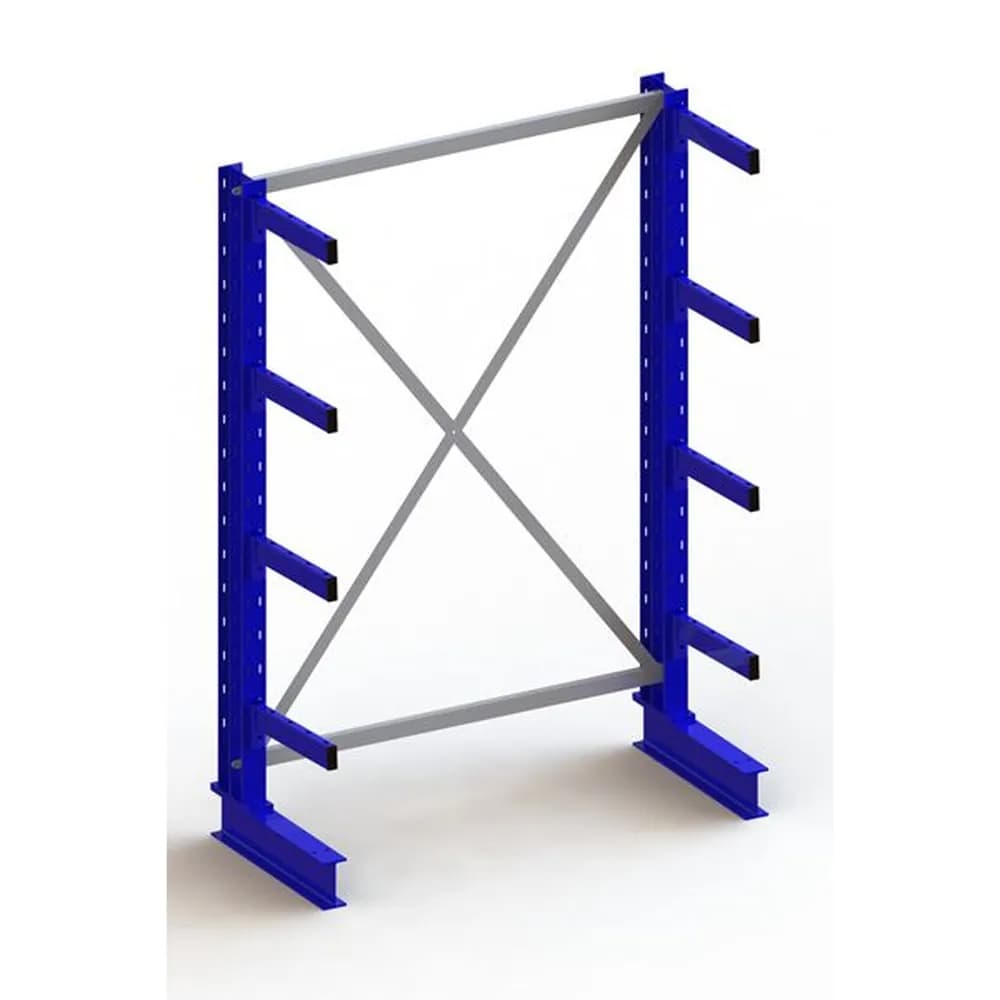 META® - KR Grundregal IPE140 einseitig 2000 x 1300 x 400 RAL 5010 je 4 Kragarme