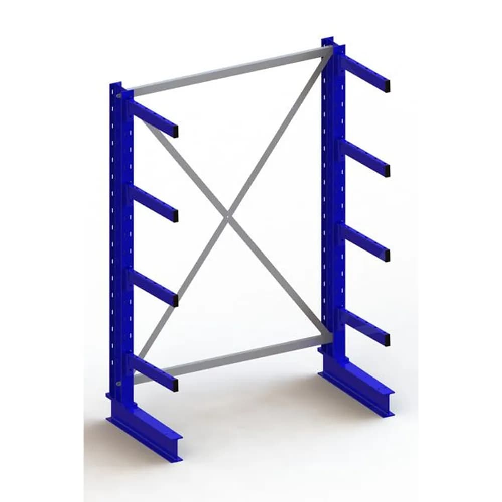 META® - KR Grundregal IPE140 einseitig 2000 x 1300 x 500 RAL 5010 je 4 Kragarme