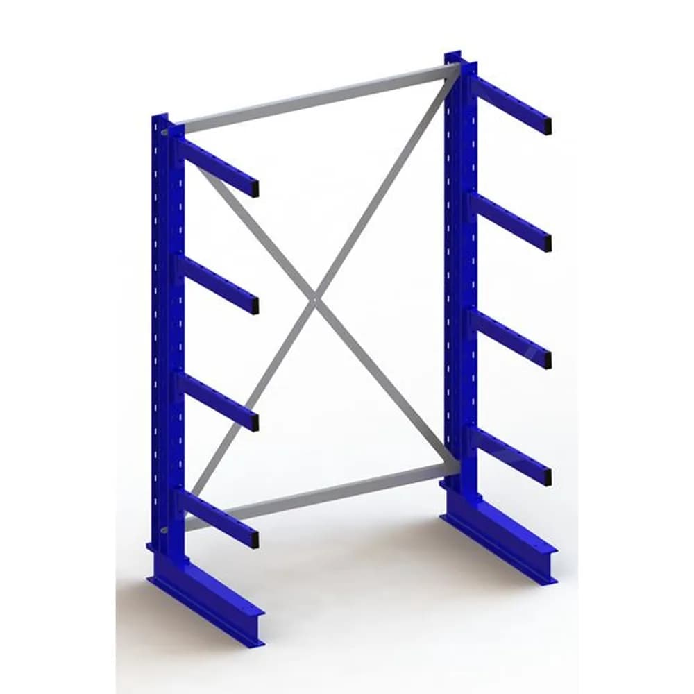 META® - KR Grundregal IPE140 einseitig 2000 x 1300 x 600 RAL 5010 je 4 Kragarme