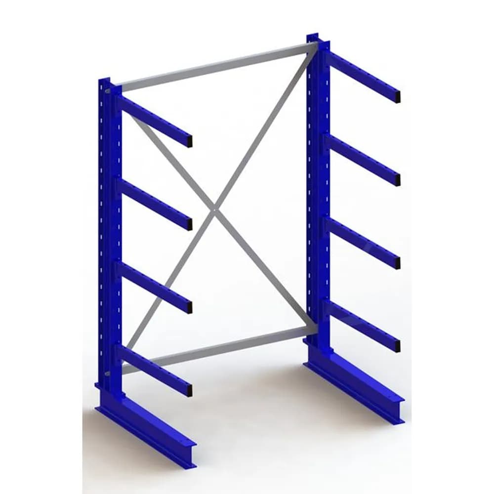 META® - KR Grundregal IPE140 einseitig 2000 x 1300 x 800 RAL 5010 je 4 Kragarme