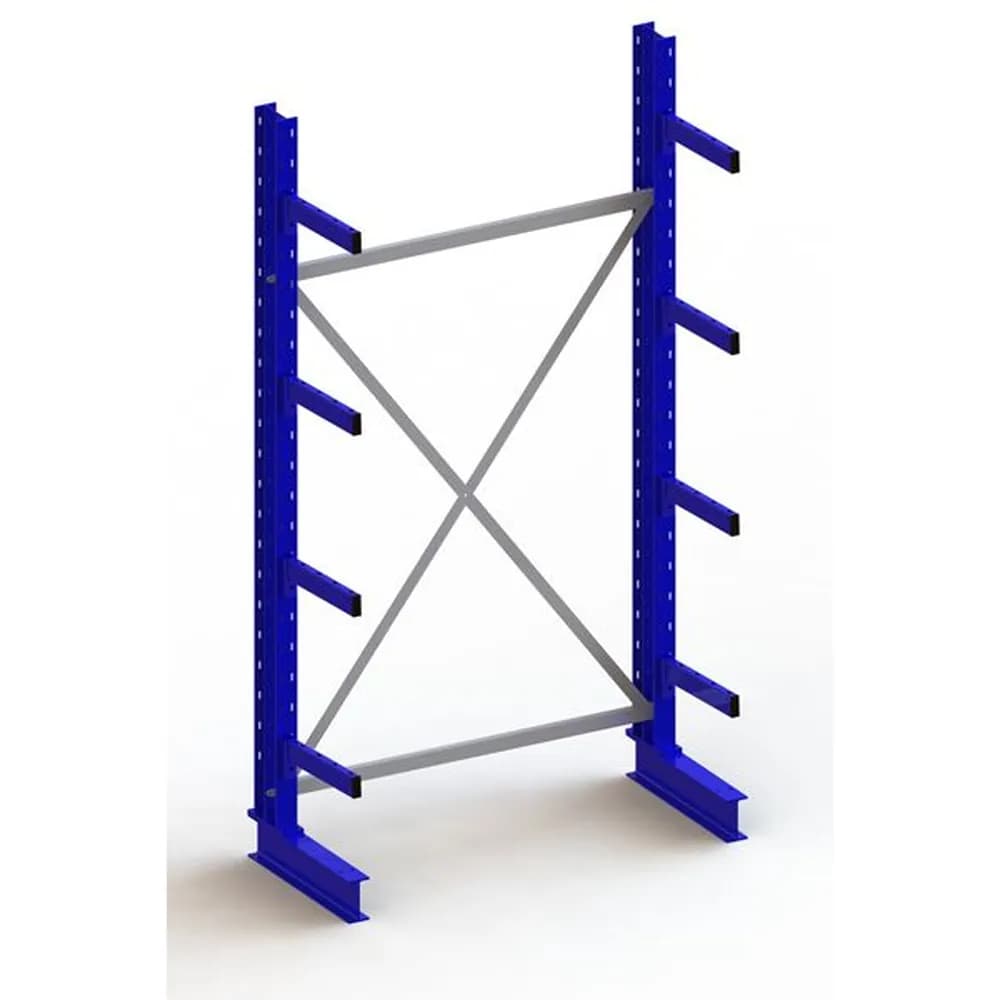 META® - KR Grundregal IPE140 einseitig 2500 x 1300 x 400 RAL 5010 je 4 Kragarme