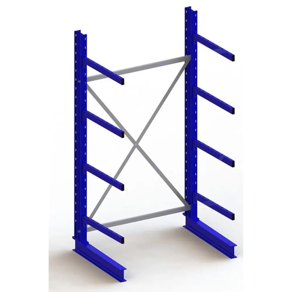META® - KR Grundregal IPE140 einseitig 2500 x 1300 x 800 RAL 5010 je 4 Kragarme