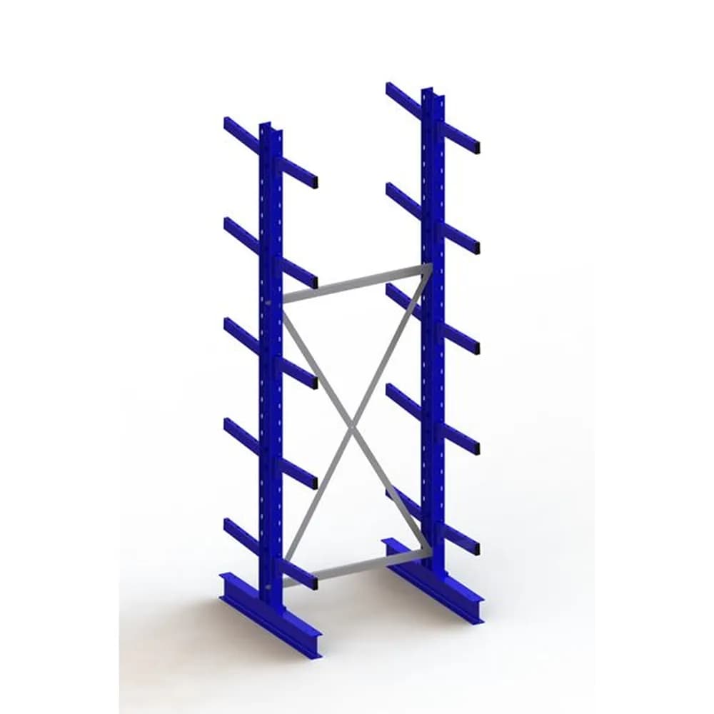 META® - KR Grundregal IPE140 doppelseitig 3000 x 1000 x 800 RAL 5010 je 10 Kragarme