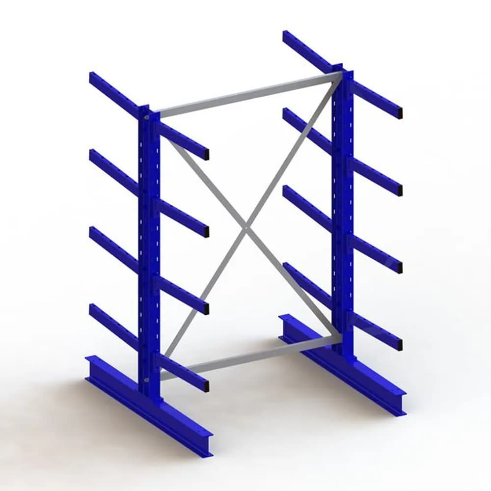 META® - KR Grundregal IPE140 doppelseitig 2000 x 1300 x 1200 RAL 5010 je 8 Kragarme