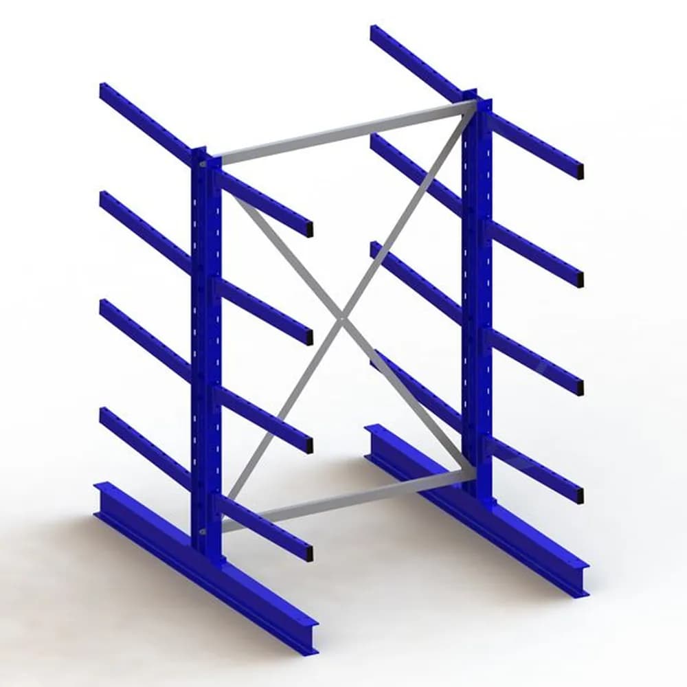 META® - KR Grundregal IPE140 doppelseitig 2000 x 1300 x 1600 RAL 5010 je 8 Kragarme