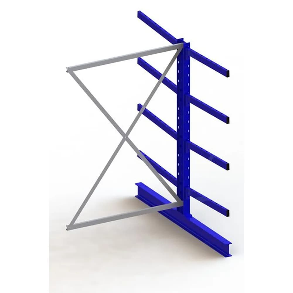 META® - Krag.reg.An.f.zweis.2x4A.2000x1300x1600 H Fuß 140 RAL 5010 10 E 3300kg 250kg/A.