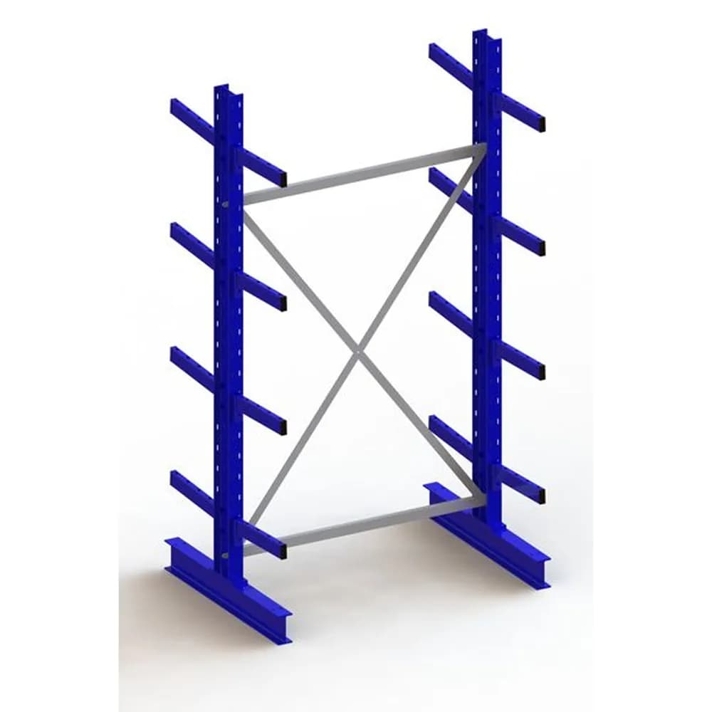 META® - KR Grundregal IPE140 doppelseitig 2500 x 1300 x 800 RAL 5010 je 8 Kragarme