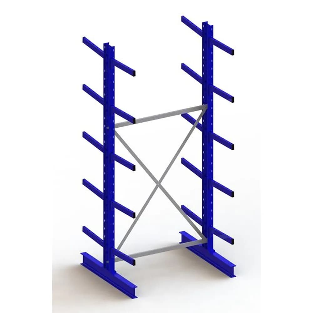 META® - KR Grundregal IPE140 doppelseitig 3000 x 1300 x 1000 RAL 5010 je 10 Kragarme