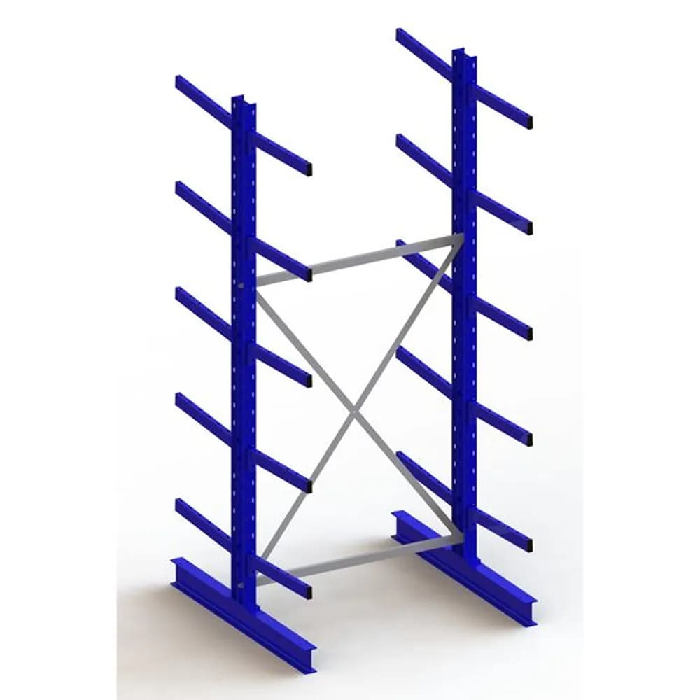 META® - KR Grundregal IPE140 doppelseitig 3000 x 1300 x 1200 RAL 5010 je 10 Kragarme