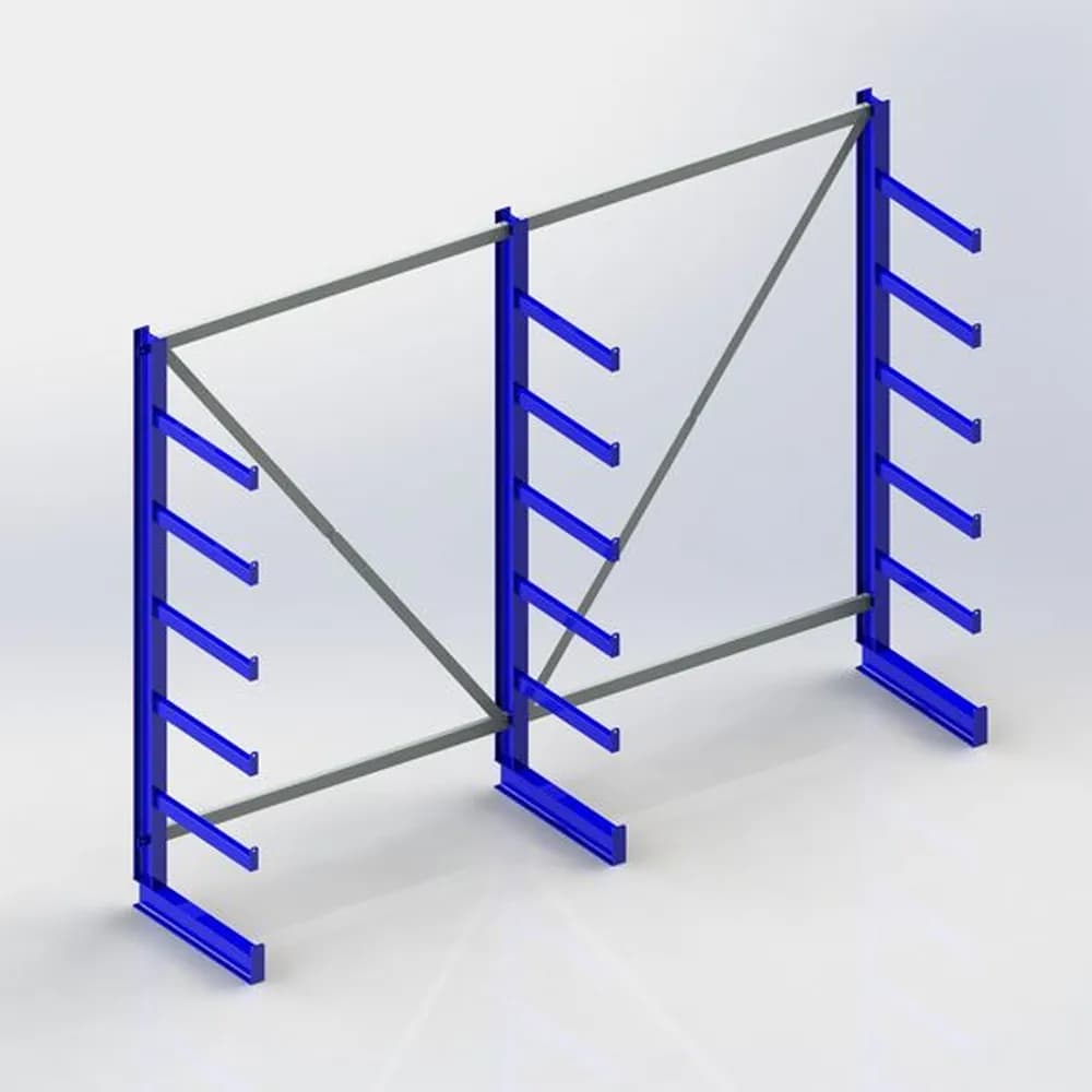 META® - KR System ATLAS ST ES 3 Ständer RAL 5010 2000x500x2700 Atlas ST Achsmass 1350