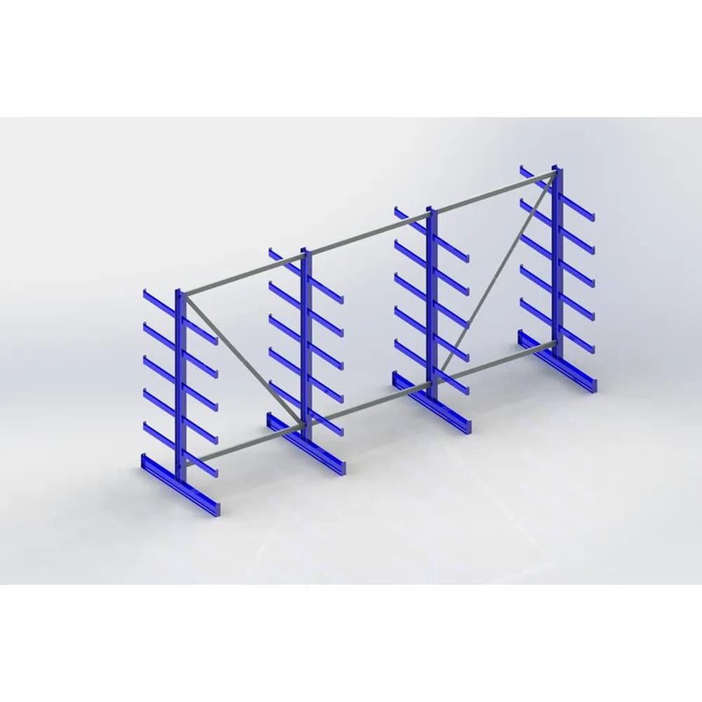 META® - KR System ATLAS ST DS 4 Ständer RAL 5010 2000x500x4050 Tiefe/Seite 500