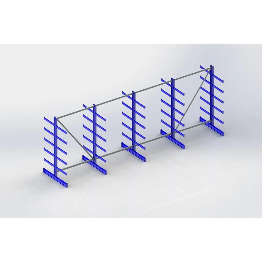 META® - KR System ATLAS ST DS 5 Ständer RAL 5010 2000x500x5400 Tiefe/Seite 500