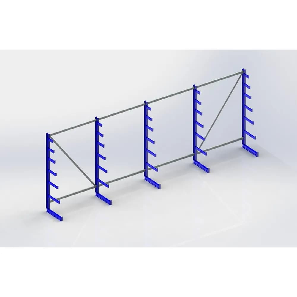 META® - L.gutreg. eins. 5x6 Arme 2000x5400x500mm Stahl geschw. 1080kg/Feld 150kg/Fach