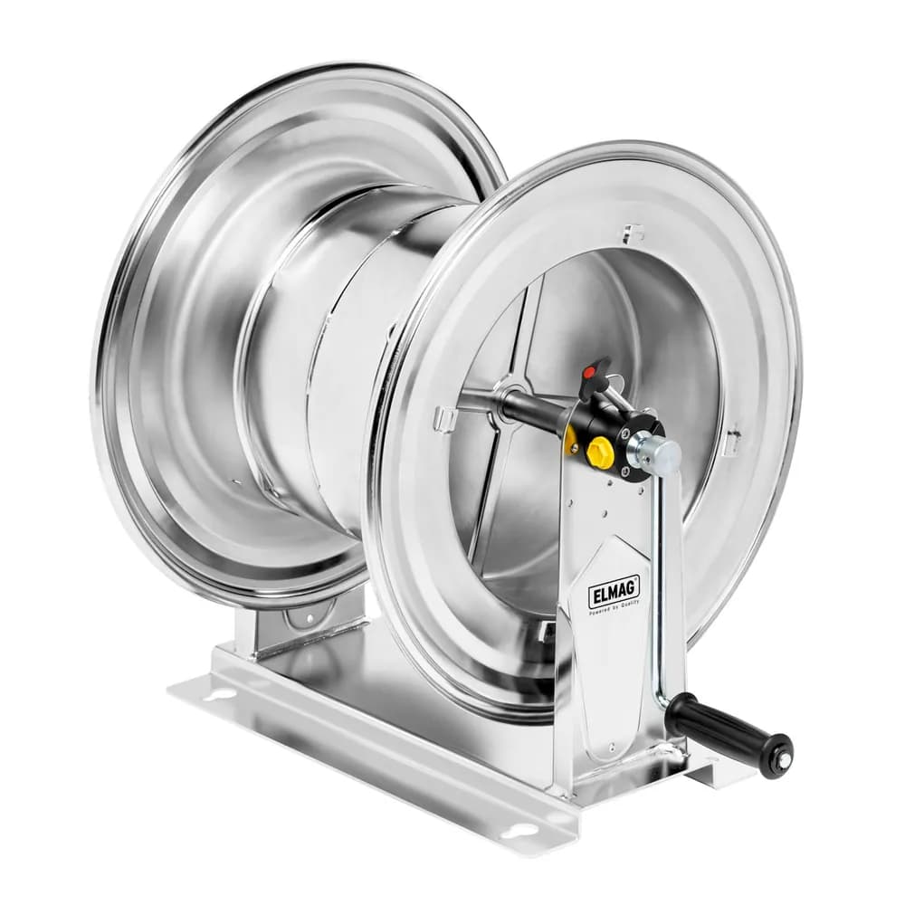 ELMAG - Manueller Schlauchaufroller Edelstahl Serie 540 75440/20, max. 130°C bis 100 bar
