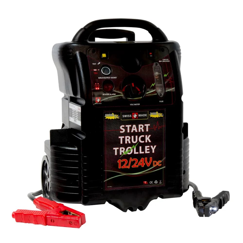ELMAG - Energiestation / Startgerät 12/24V, fahrbar START TRUCK TROLLEY 6200/3100 Ampere