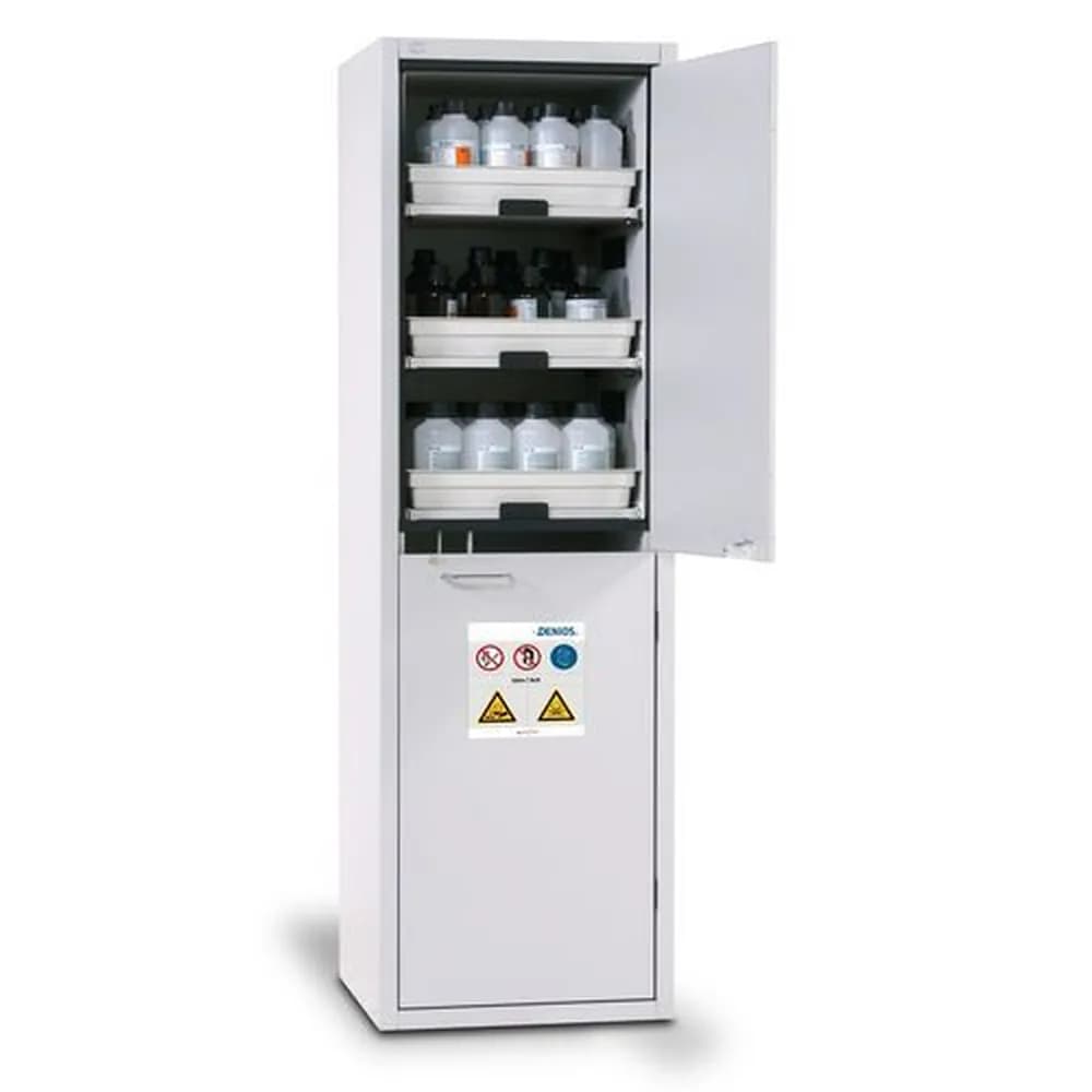 asecos® - Säuren- und Laugenschrank SL 606 mit Türanschlag rechts und 6 Auszugswannen